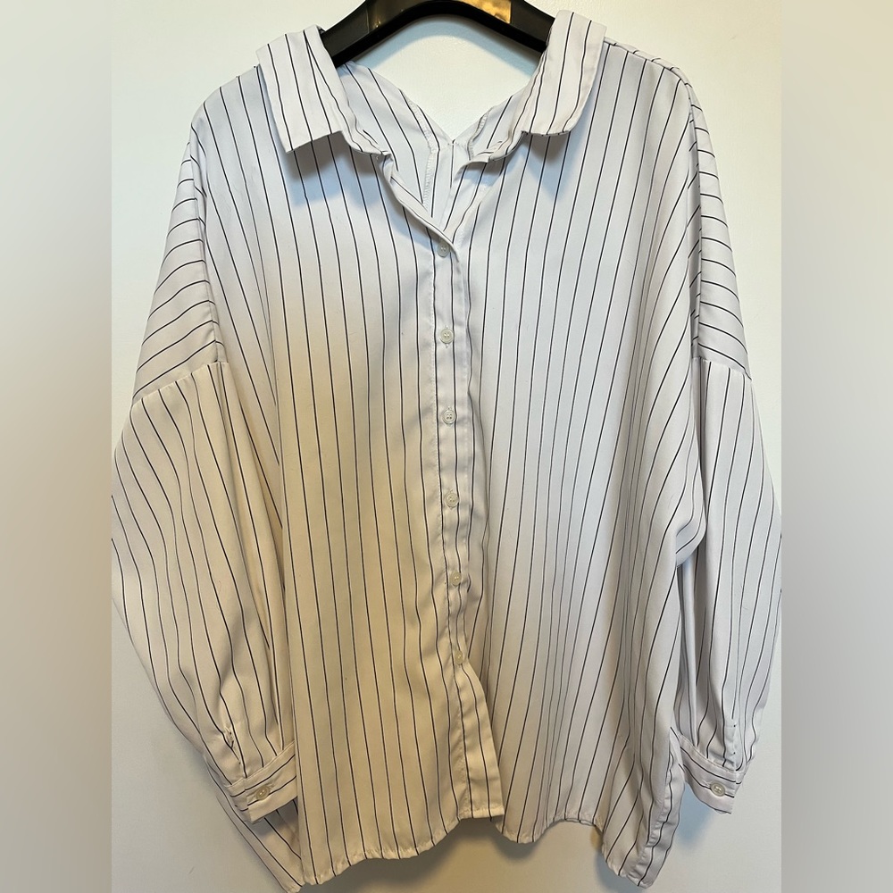 Bershka Slouchy Button Down Shirt